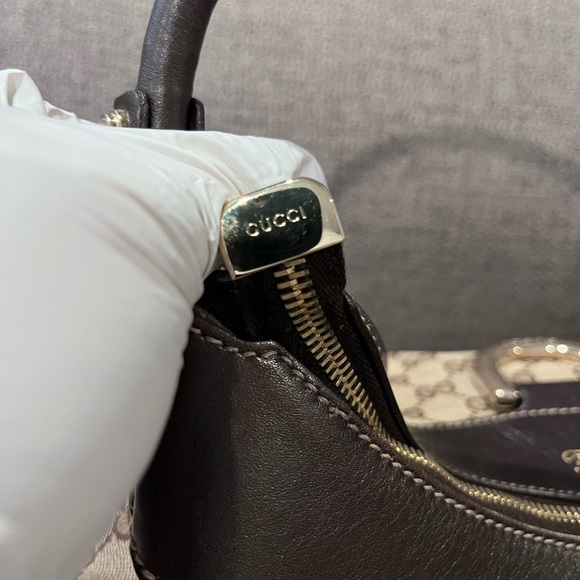 Authentic Gucci Abbey GG Monogram Shoulder Bag - Picture 11 of 16